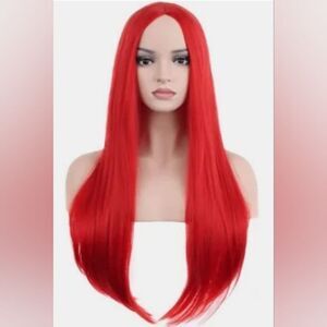 Vibrant Red Women's Straight Hair Wig